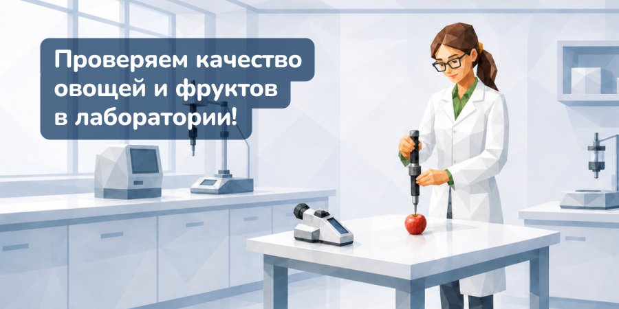 Проверяем качество овощей и фруктов в лаборатории!