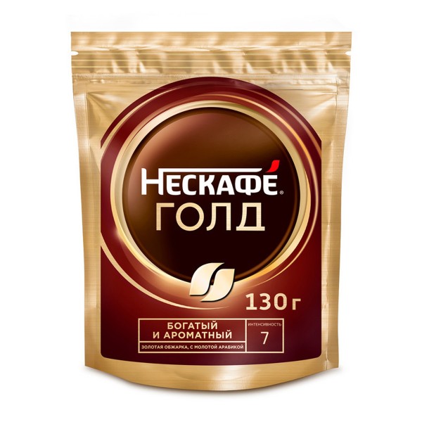 Кофе растворимый Nescafe Gold 130г