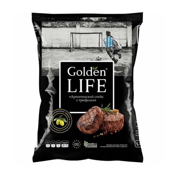 Чипсы Golden Life Аргентинский стейк с трюфелем 90г