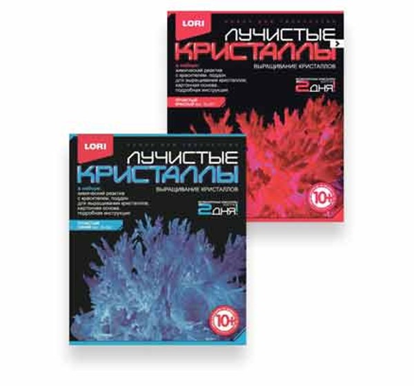 НАБОР "ВЫРАЩИВАНИЕ КРИСТАЛЛОВ.КОРАЛЛЫ" (LORI,АРТ.КРК-002/3/4)