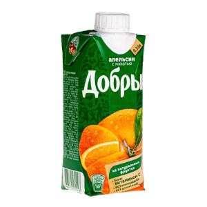 Сок Добрый 0,33л апельсин