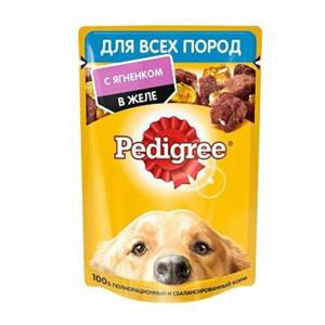 Корм Pedigree для взрослых собак 85гр с ягненком в желе
