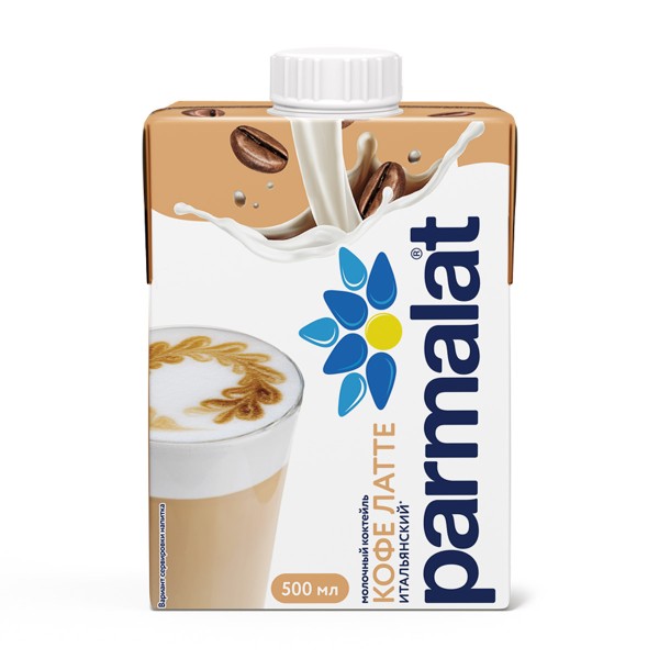 Котейль молочный Parmalat 500мл БЗМЖ кофе латте