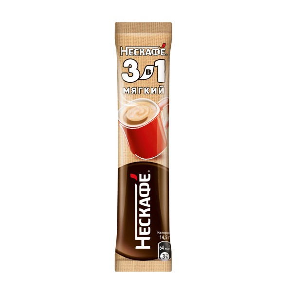Напиток кофейный Nescafe 3в1 14,5г мягкий