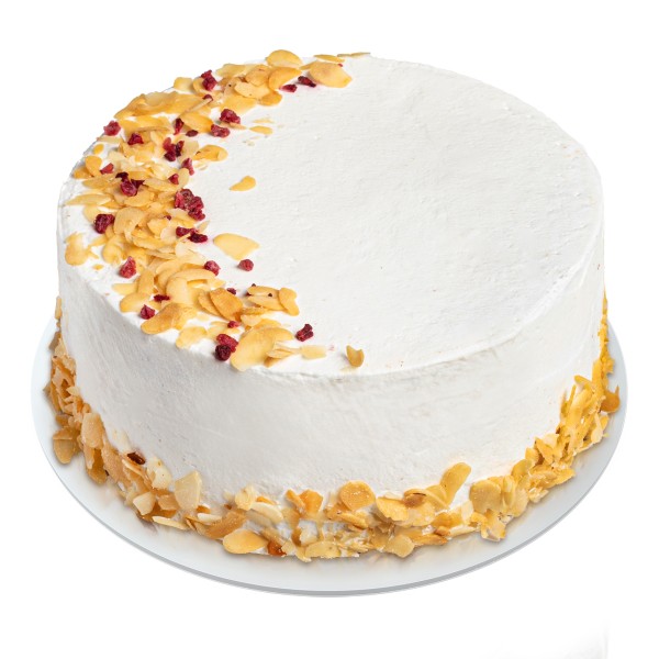 Торт Сметанный с малиной 460г производство Макси