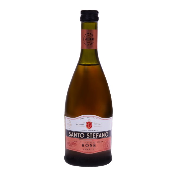 Напиток слабоалкогольный Santo Stefano Rose розовое полусладкое 8% 0,25л