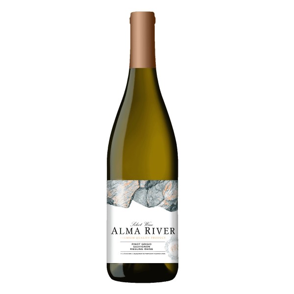 Вино России Крым Alma River Pinot Grigio Sauvignon Riesling Rhine белое сухое 0,75л 12%