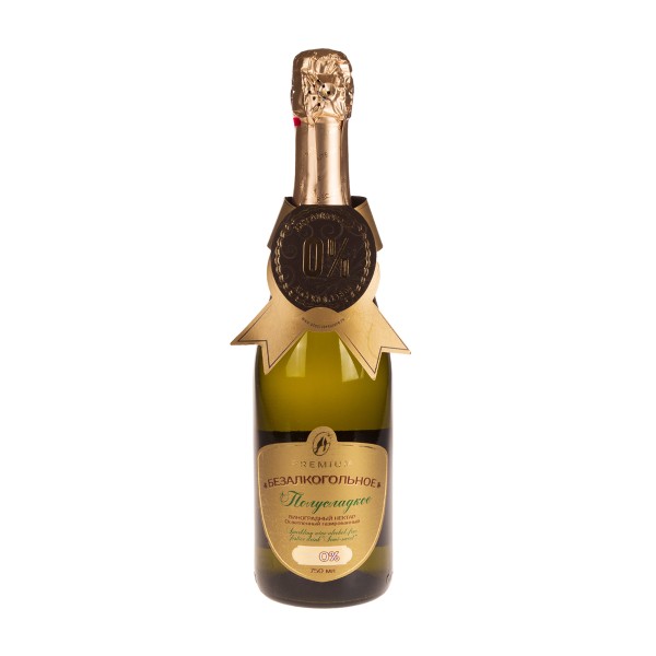 Шампанское безалкогольное полусладкое Absolute nature 0,75л нектар виноградный