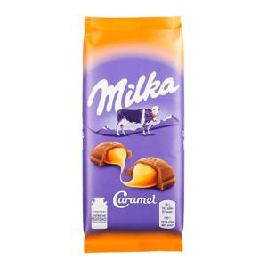 Шоколад молочный Milka 90г caramel