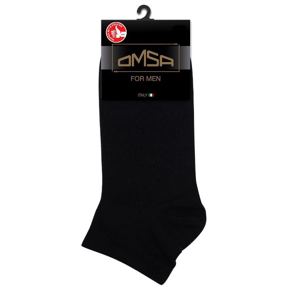 Носки мужские укороченные Classic размер 39-47 Omsa nero 39-41