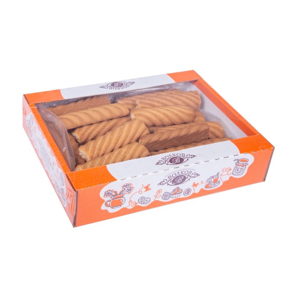 Печенье сдобное Бора-Бора с фруктовой начинкой КП Волков 500г
