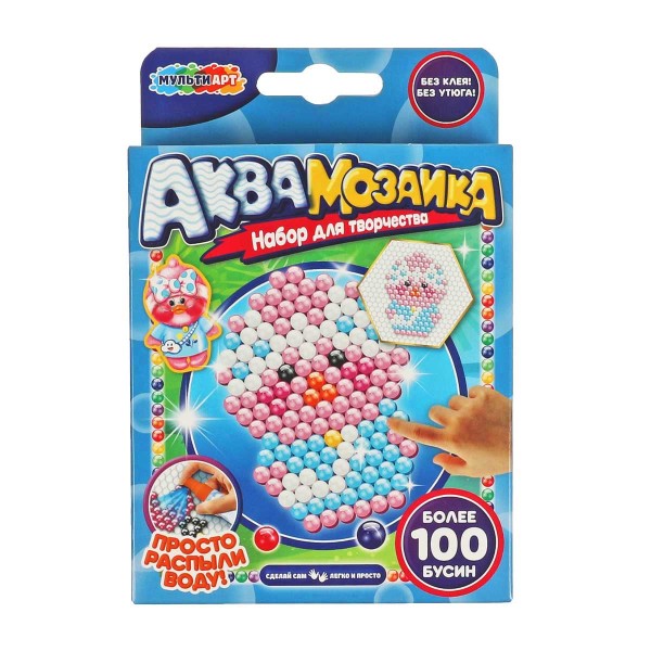 Набор для творчества Аквамозаика Утка 100бусин Мульти Арт