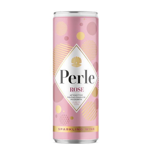 Вино игристое розовое полусладкое La Petite Perle Rose 11,5% 0,25л