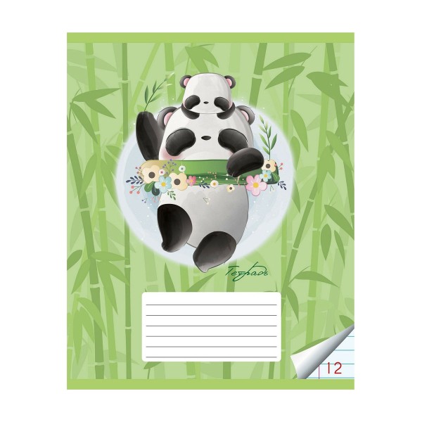 Тетрадь Панда мама 12л линия Академия Холдинг
