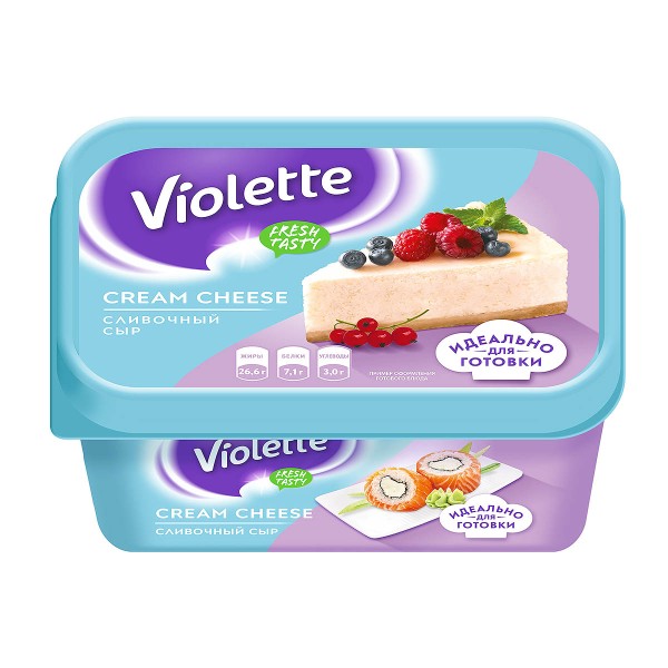 Сыр творожный сливочный Violette 70% 400гр БЗМЖ