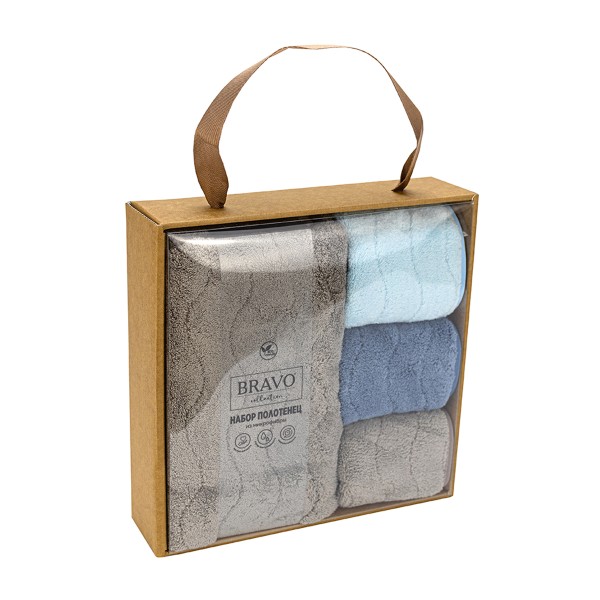 Набор полотенец Спектр 50х80см+30х30смх3шт Bravo вид1