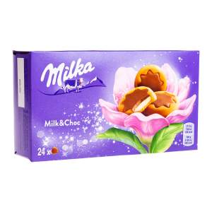Печенье Milka с молочной начинкой в шоколаде 150гр