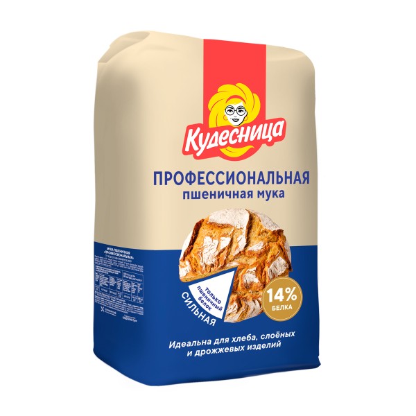 Мука пшеничная Кудесница Профессиональная 1,9кг