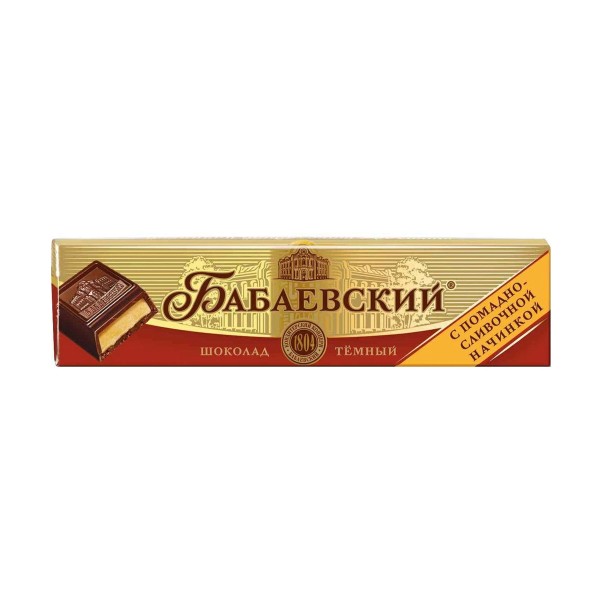 Шоколад темный Бабаевский 50г с помадно-сливочной начинкой