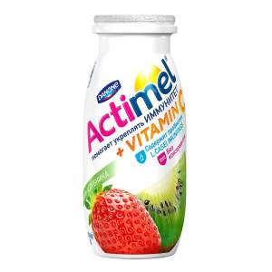 Продукт кисломолочный питьевой Actimel 100г киви-клубника