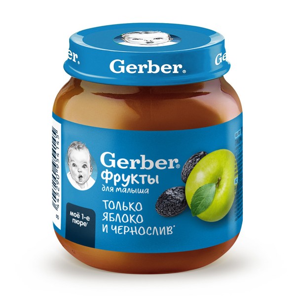 Пюре детское Gerber 125г яблоко и чернослив