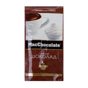 Какао-напиток растворимый MacChocolate горячий шоколад 20г с ароматом сливок