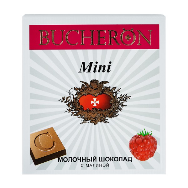 Шоколад молочный Bucheron mini с малиной 40г