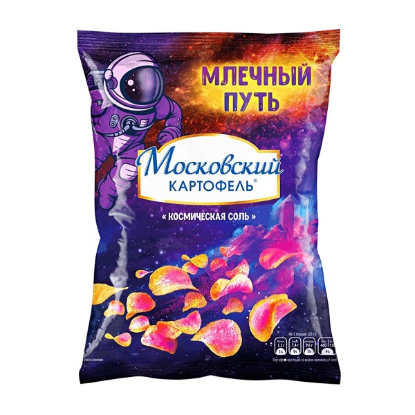 Чипсы московский картофель со вкусом космической соли 120г