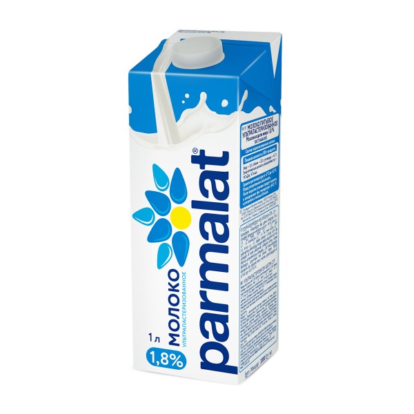 Молоко ультрапастеризованное 1,8% Parmalat 1л БЗМЖ