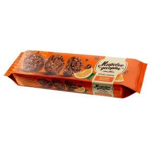 Печенье сдобное Шоколадное с апельсином Брянконфи 170г