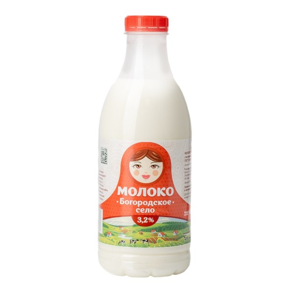 Молоко пастеризованное 3,2% Богородское село 900г БЗМЖ