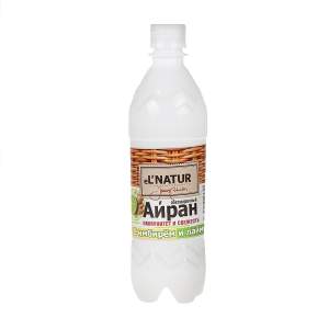 Напиток кисломолочный негазированный Айран с имбирем и лаймом El'Natur 0,1% 0,5л БЗМЖ