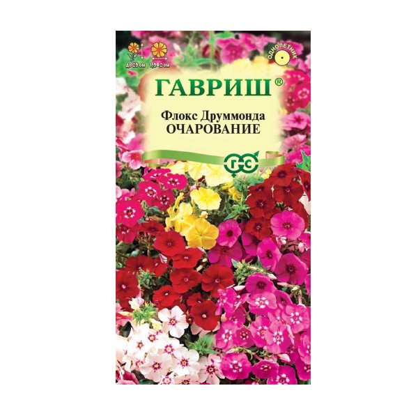 Семена цветы Флокс Очарование Друммонда смесь 0,05г Гавриш