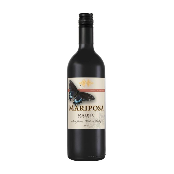 Вино ординарное красное сухое Mariposa Malbec Bonarda 13% 0,75л