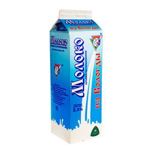 Молоко пастеризованное 2,5% Из Вологды 977г БЗМЖ
