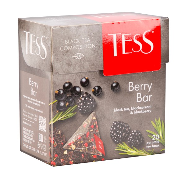 Чай черный Tess Berry Bar 20пирамидок