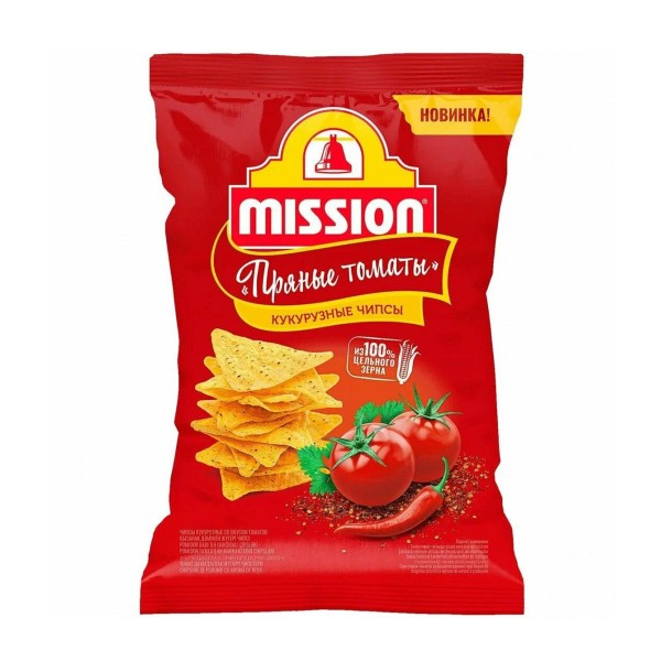 Чипсы кукурузные Mission со вкусом томатов 150г