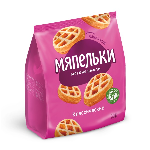 Вафли мягкие Мяпельки классические Дарлетто 300г