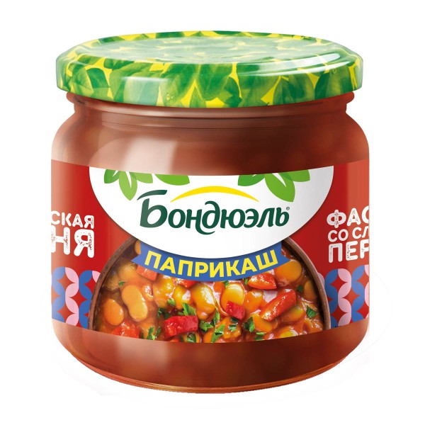 Фасоль белая Паприкаш со сладким перцем Bonduelle 350мл