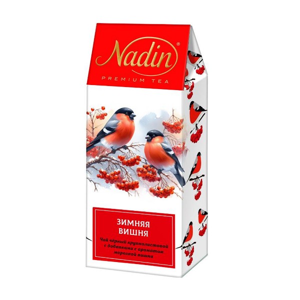 Чай черный Nadin Зимняя вишня с ароматом морозной вишни 50г