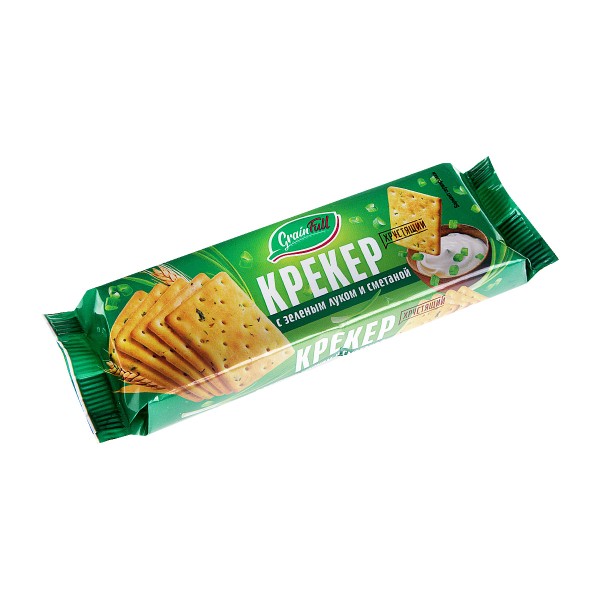 Крекер Grainfull с зеленым луком и сметаной Бежицкий 70г