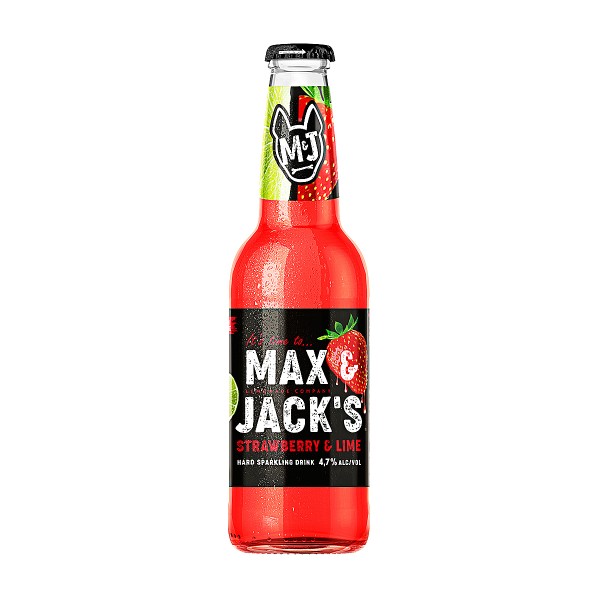 Напиток пивной Max&Jack’s Strawberry Lime 4,7% 0,4л