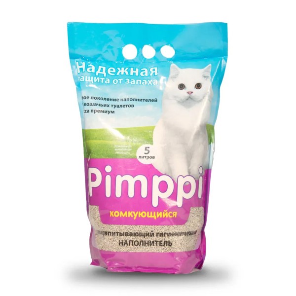 Наполнитель Pimppi комкующийся для кошачьих туалетов 5л