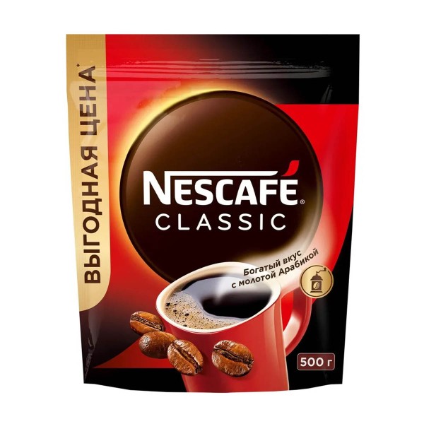 Кофе растворимый Nescafe Classic 500 г