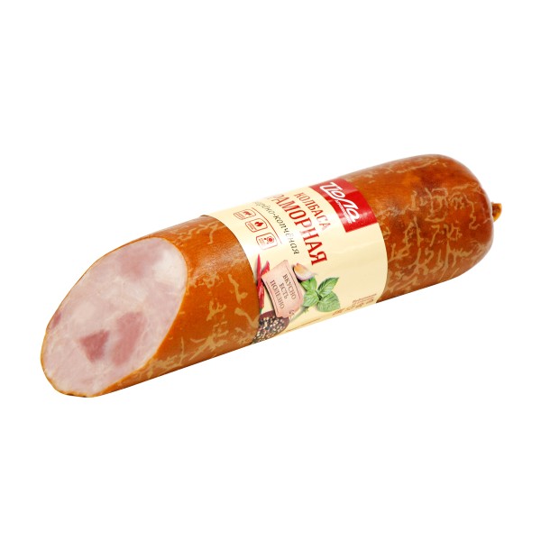 Колбаса варено-копченая Мраморная Йола 400г