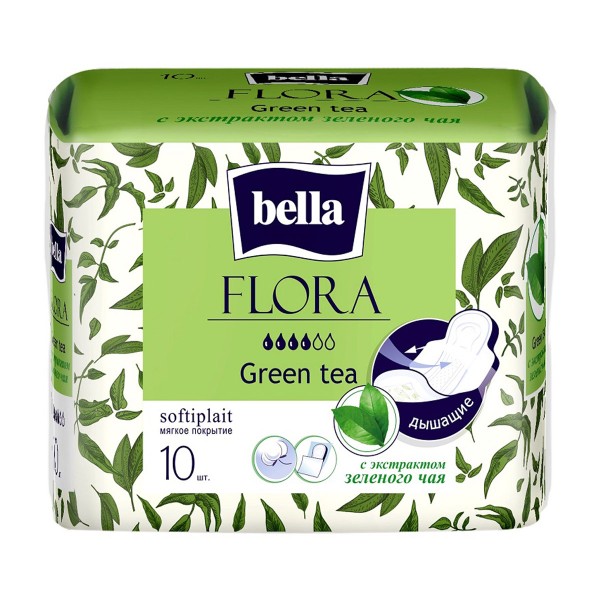 Прокладки гигиенические Bella Panty Flora 10шт green tea