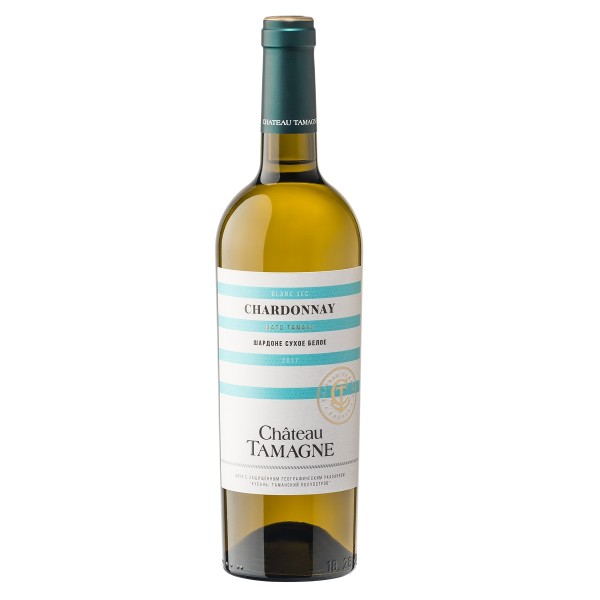 Вино России Chateau Tamagne Chardonnay белое сухое 0,75л 12%