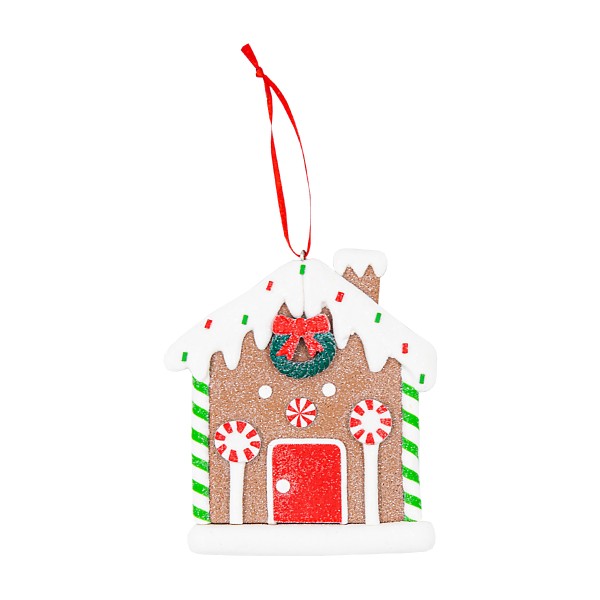 Подвеска новогодняя Пряничный домик 10см