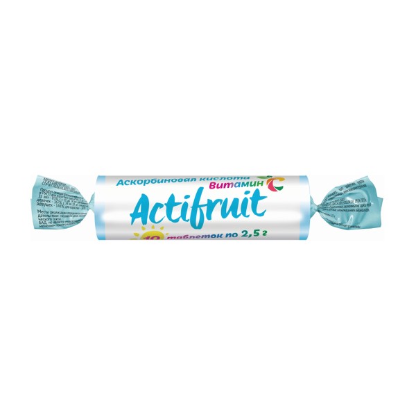 Аскорбиновая кислота Actifruit 25г витамин С с сахаром