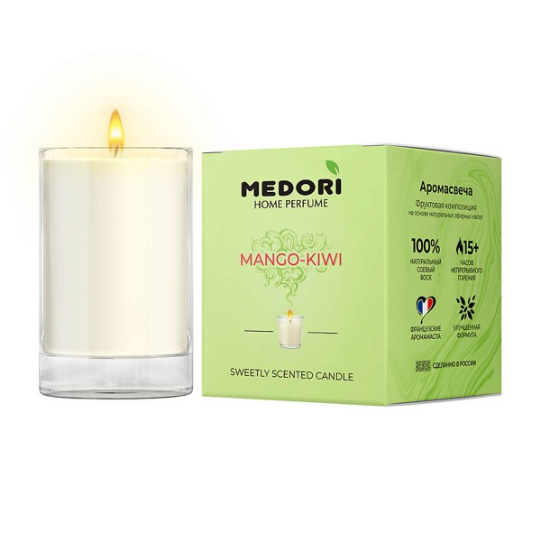 Свеча Medori ароматическая 70г  Mango Kiwi